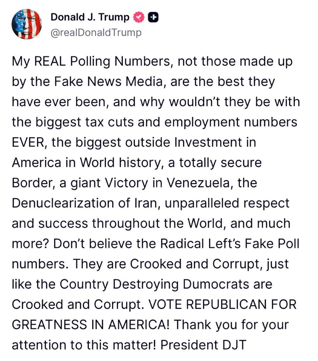 Trump TruthSocial poll numbers
