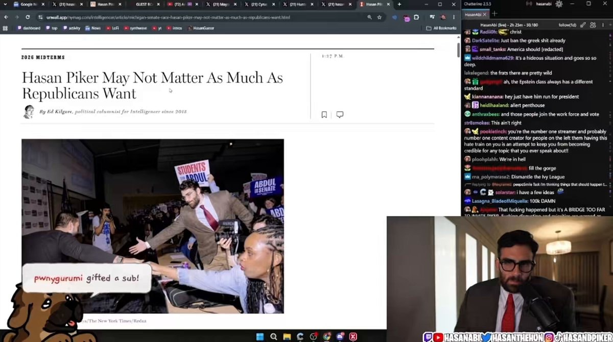 Hasan Piker calls out New York Magazine Hasan Piker calls out New York Magazine