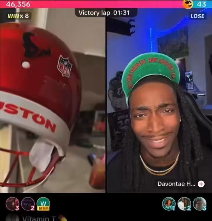 De'Vante Harris on Sauce Walka helmet