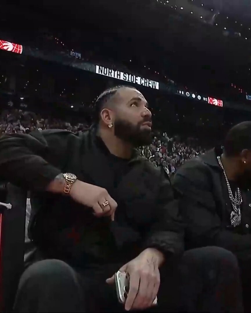 Drake at Raptors season opener