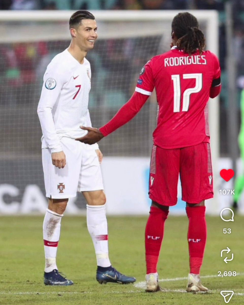 Gerson Rodrigues tribute to Cristiano Ronaldo