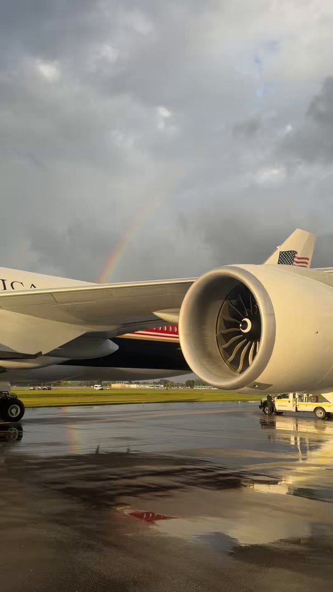 Rainbow over Air Force One