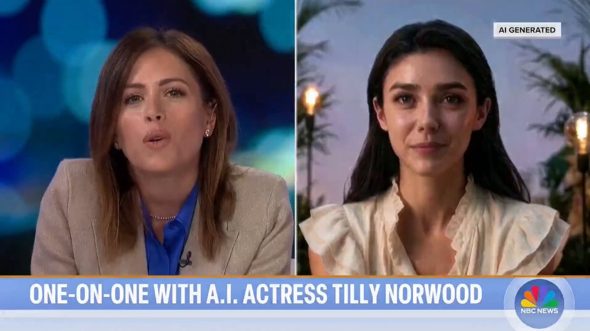 NBC News AI actress interview