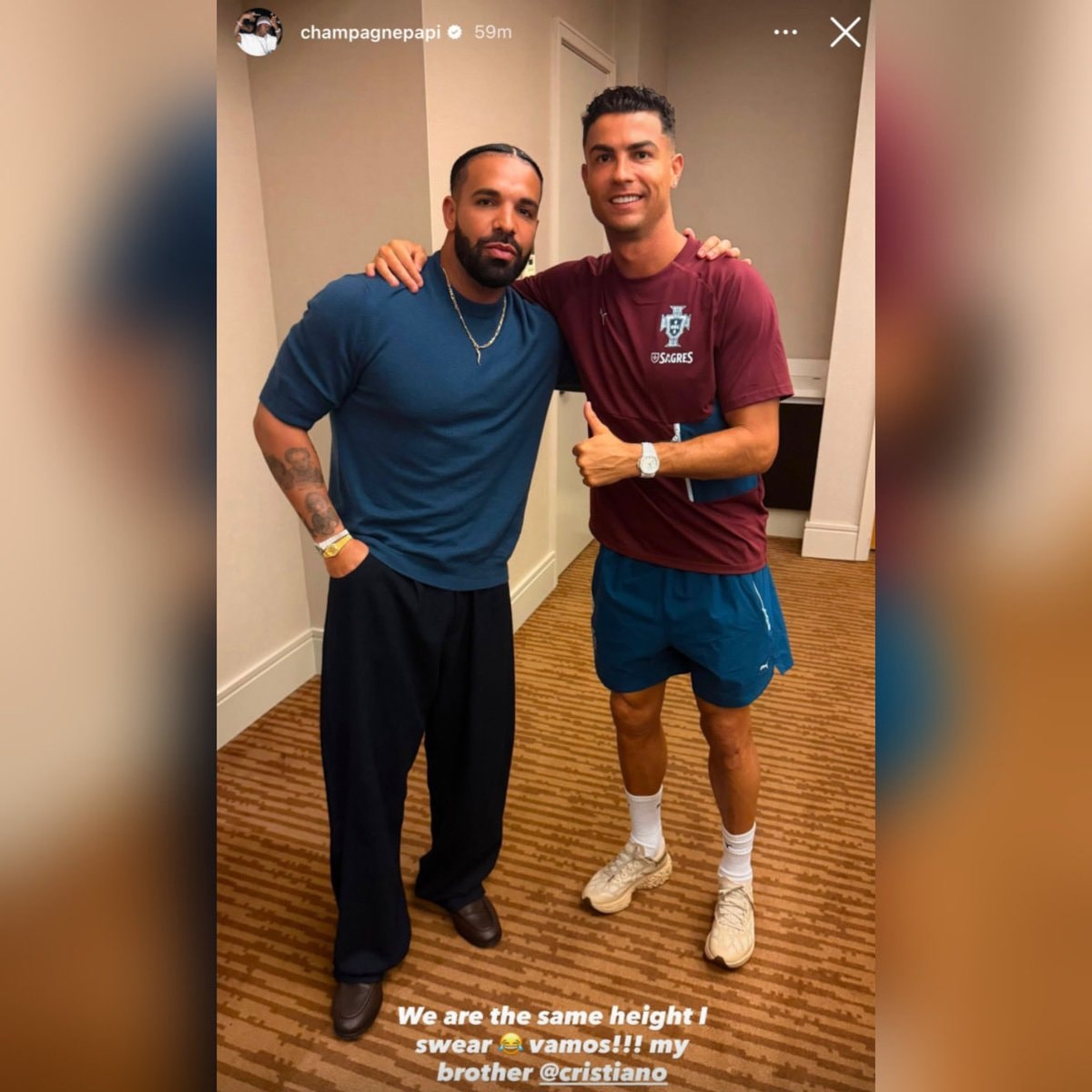 Cristiano Ronaldo and Drake Canada (photo 2 of 2)