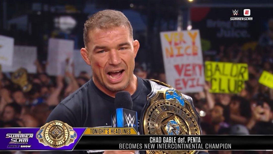 Chad Gable new Intercontinental Champion Chad Gable new Intercontinental Champion