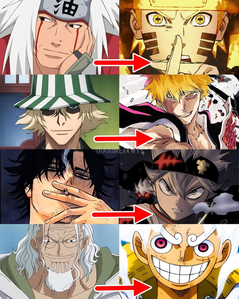 Anime students surpassing senseis comparison
