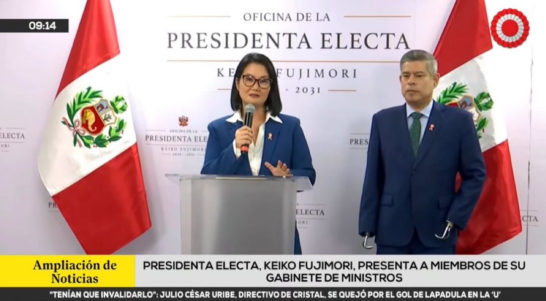 Keiko Fujimori names Luis Galarreta prime minister