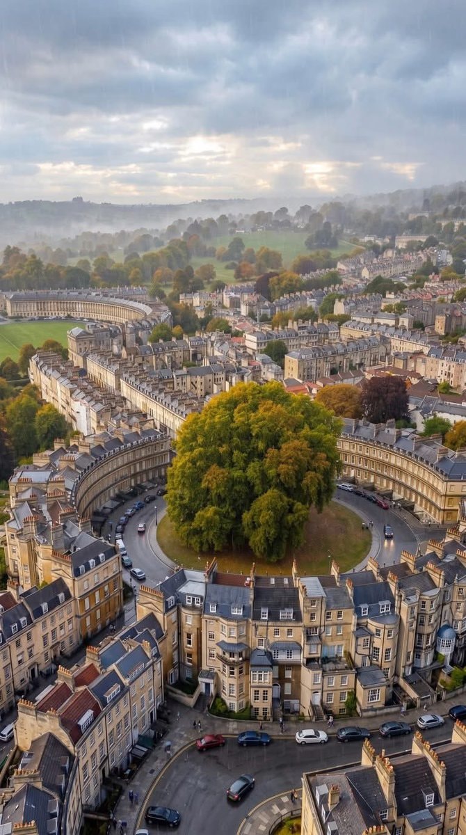 Bath England cityscape