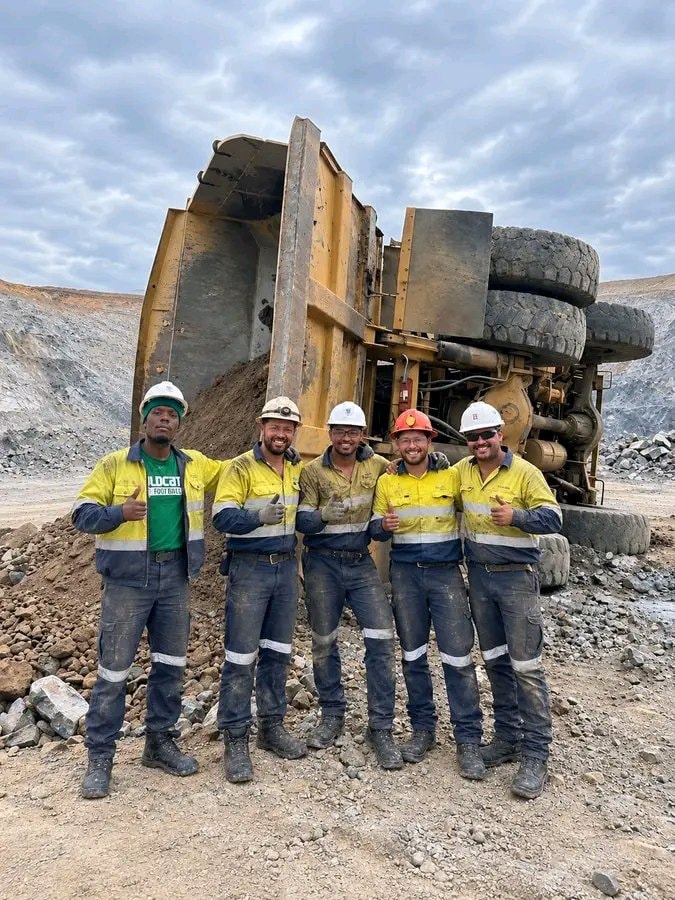 Quarry crew last photo before layoffs Quarry crew last photo before layoffs