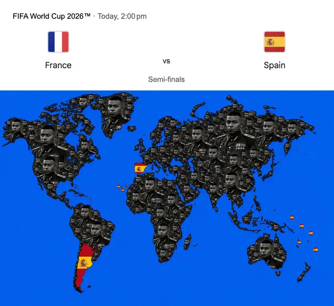 FIFA World Cup 2026 France Spain semi-final meme