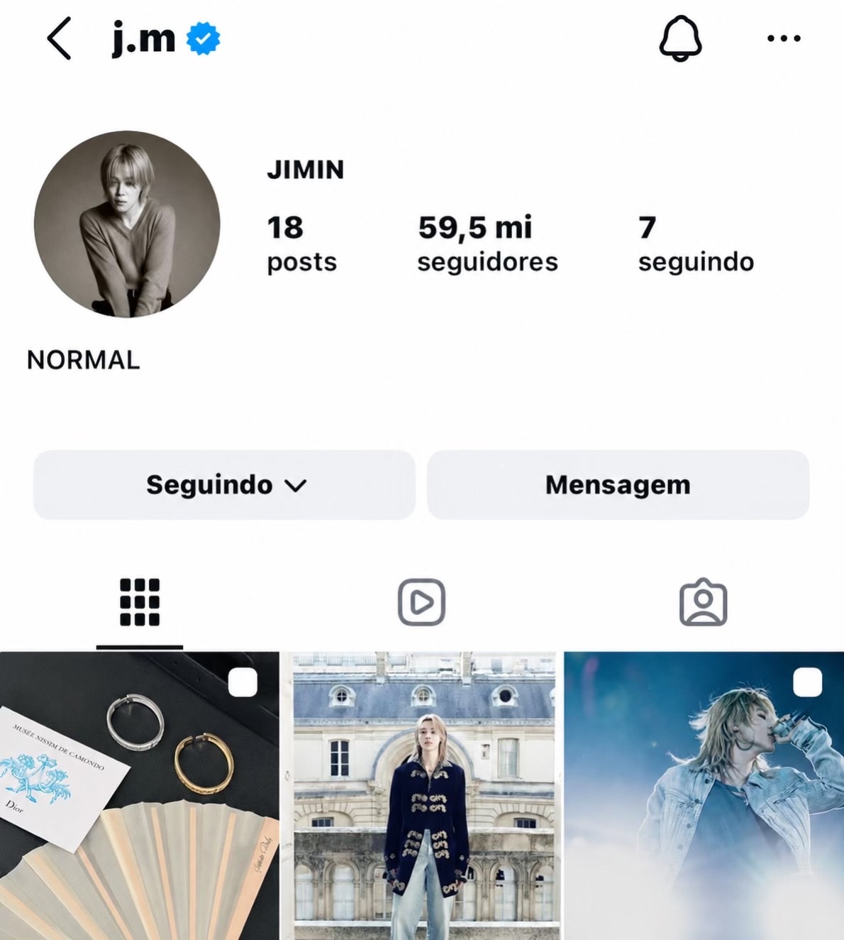 Jimin 59.5M Instagram followers 🎉 (photo 2 of 2)