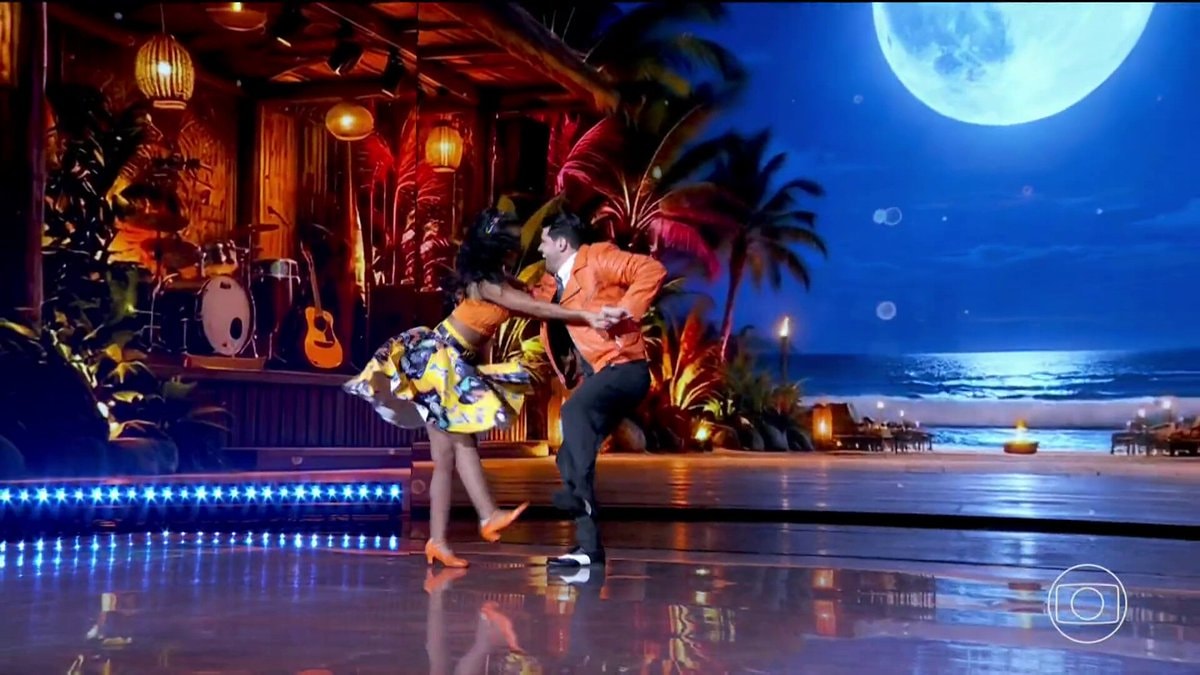 Mell Muzzillo e Dani Norton no Dança dos Famosos