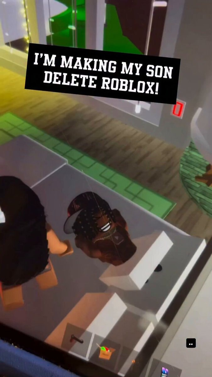 Dad makes son delete Roblox