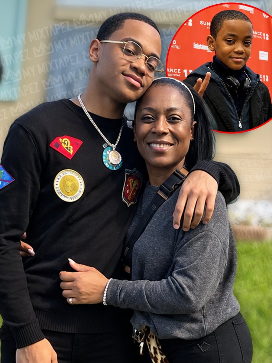 Michael Rainey Jr and his mom