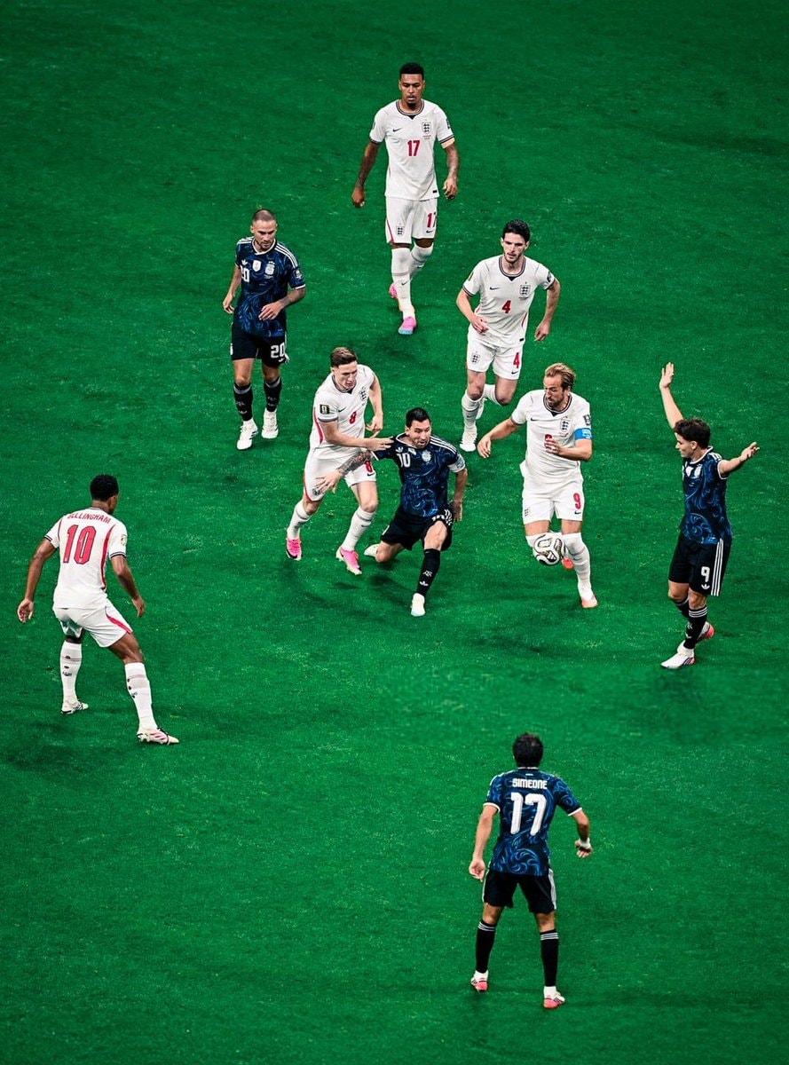 Messi in action on field