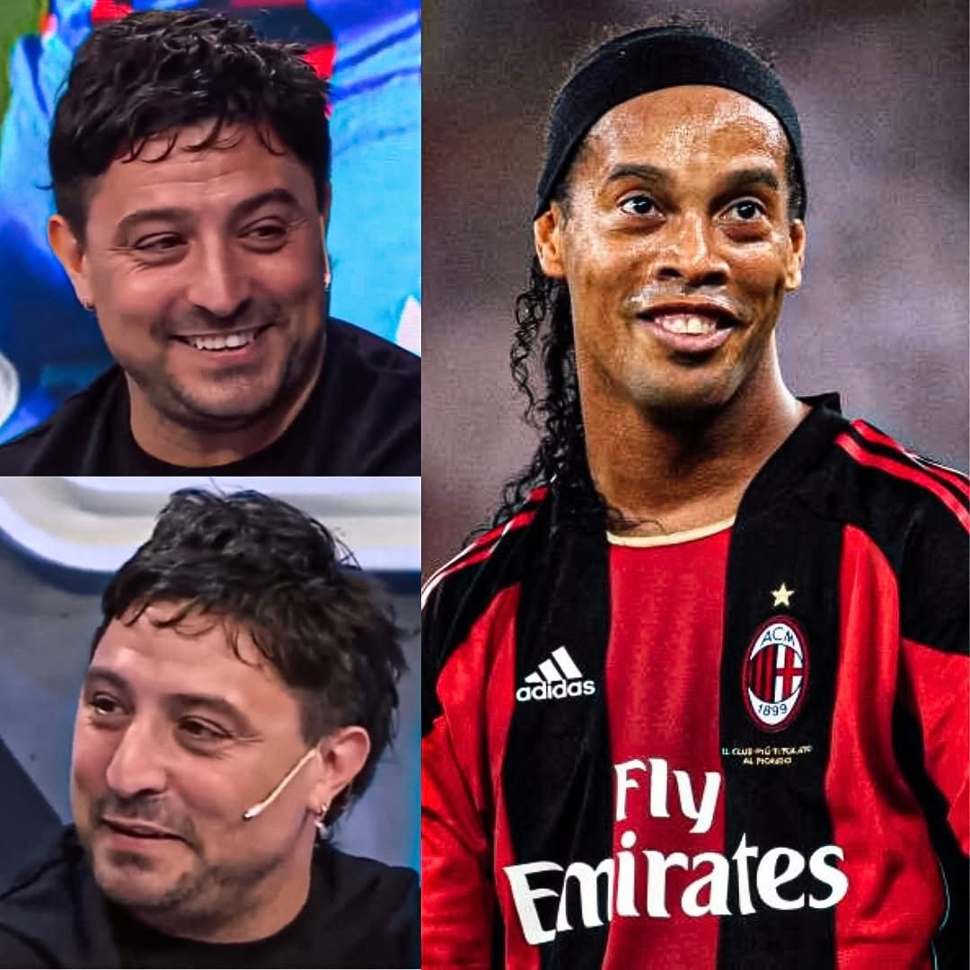 Pablo Alvarez and Ronaldinho AC Milan Pablo Alvarez and Ronaldinho AC Milan