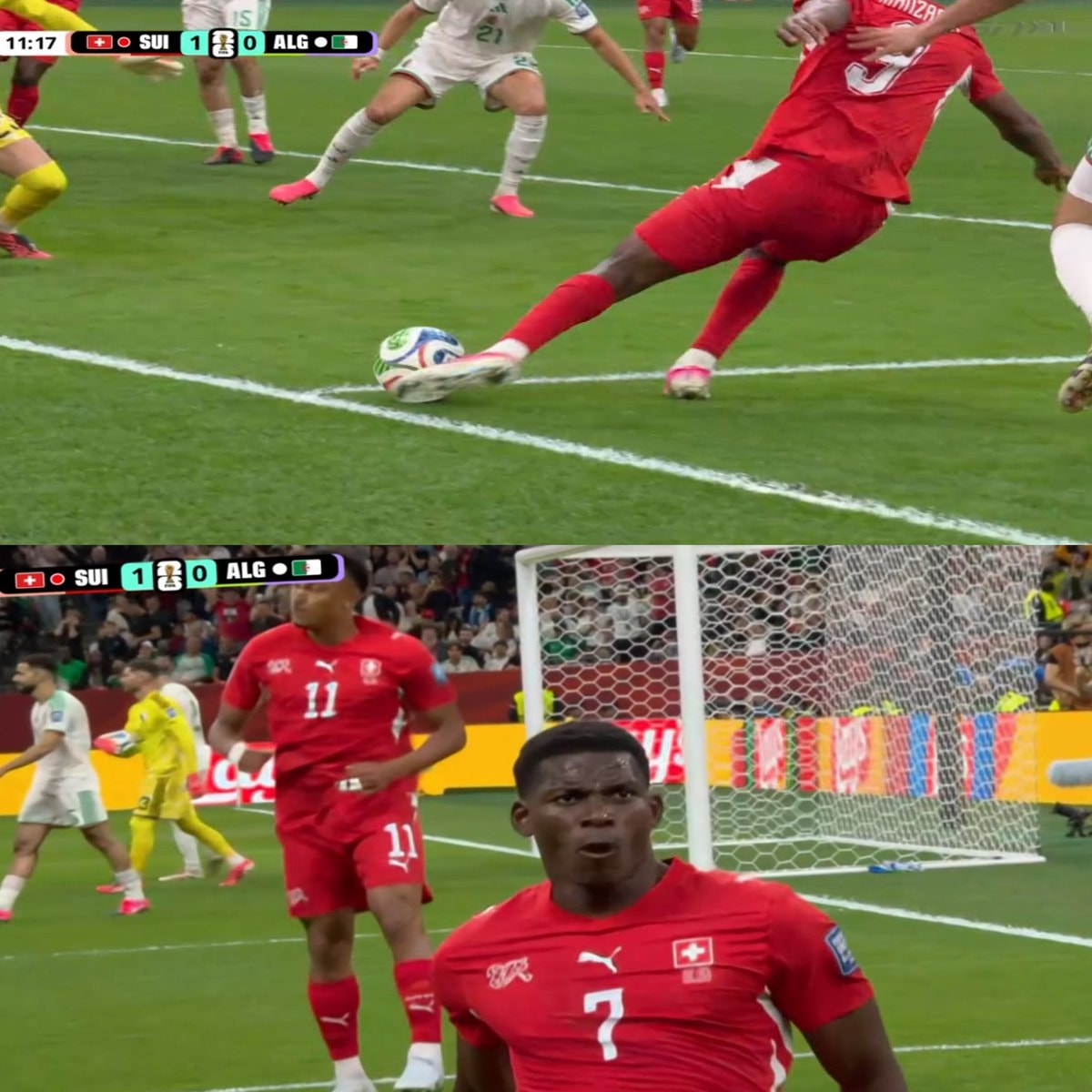 Breel Embolo goal Switzerland Algeria