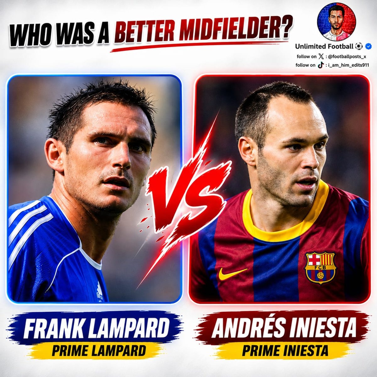 Prime Lampard vs Prime Iniesta