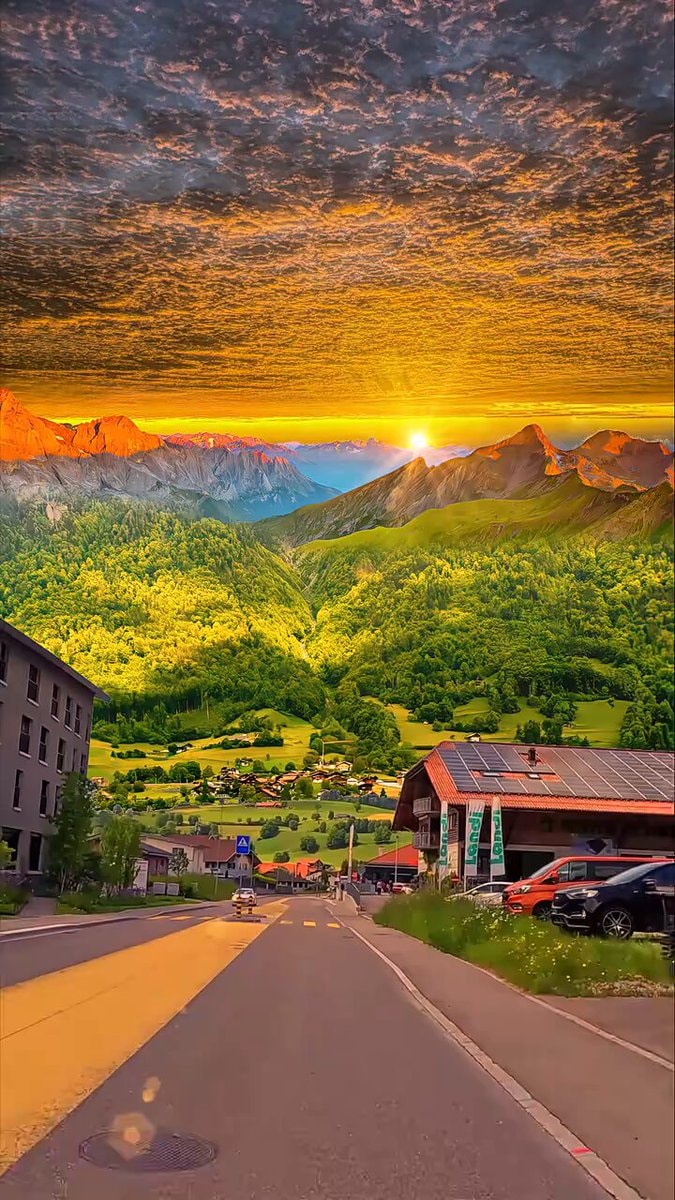 Giswil Switzerland mountain village