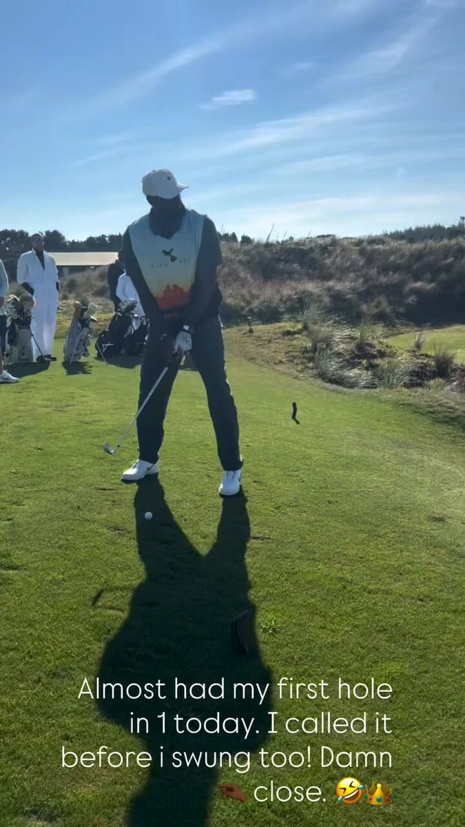 LeBron James hole-in-one attempt