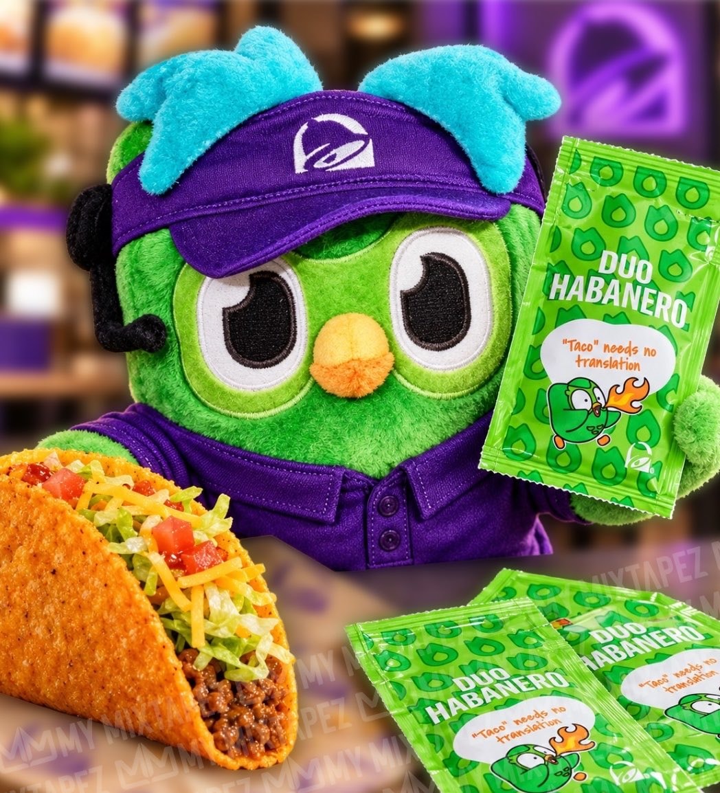 Duolingo Taco Bell Duo Habanero Sauce Duolingo Taco Bell Duo Habanero Sauce