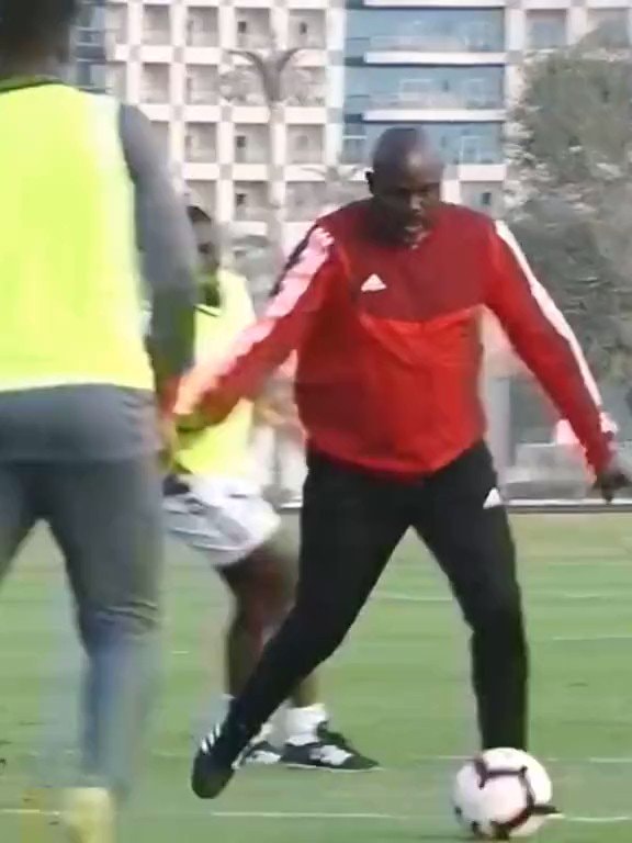 George Weah soccer skills at 59