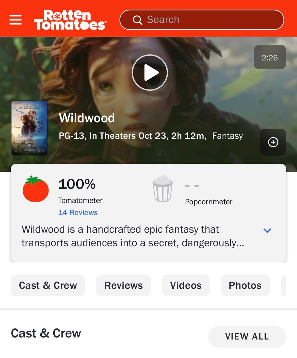 Laika Wildwood Rotten Tomatoes
