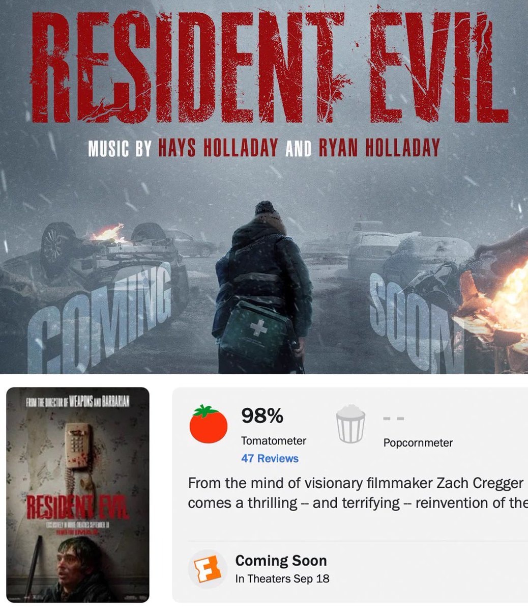Resident Evil movie poster Zach Cregger Resident Evil movie poster Zach Cregger