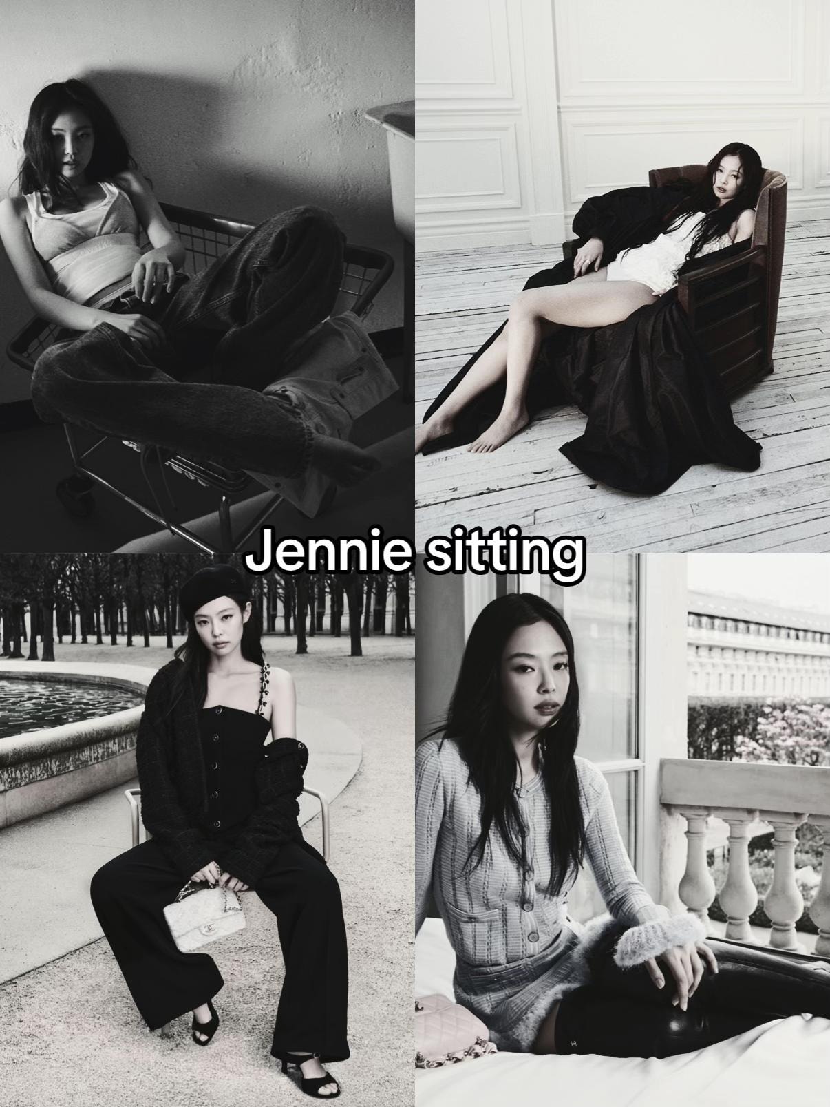 Four idols sitting collage (photo 2 of 2)