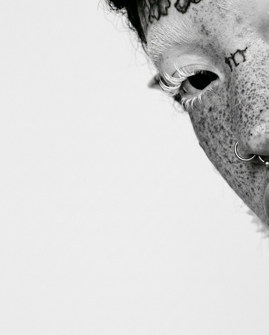 White lashes freckles constellations