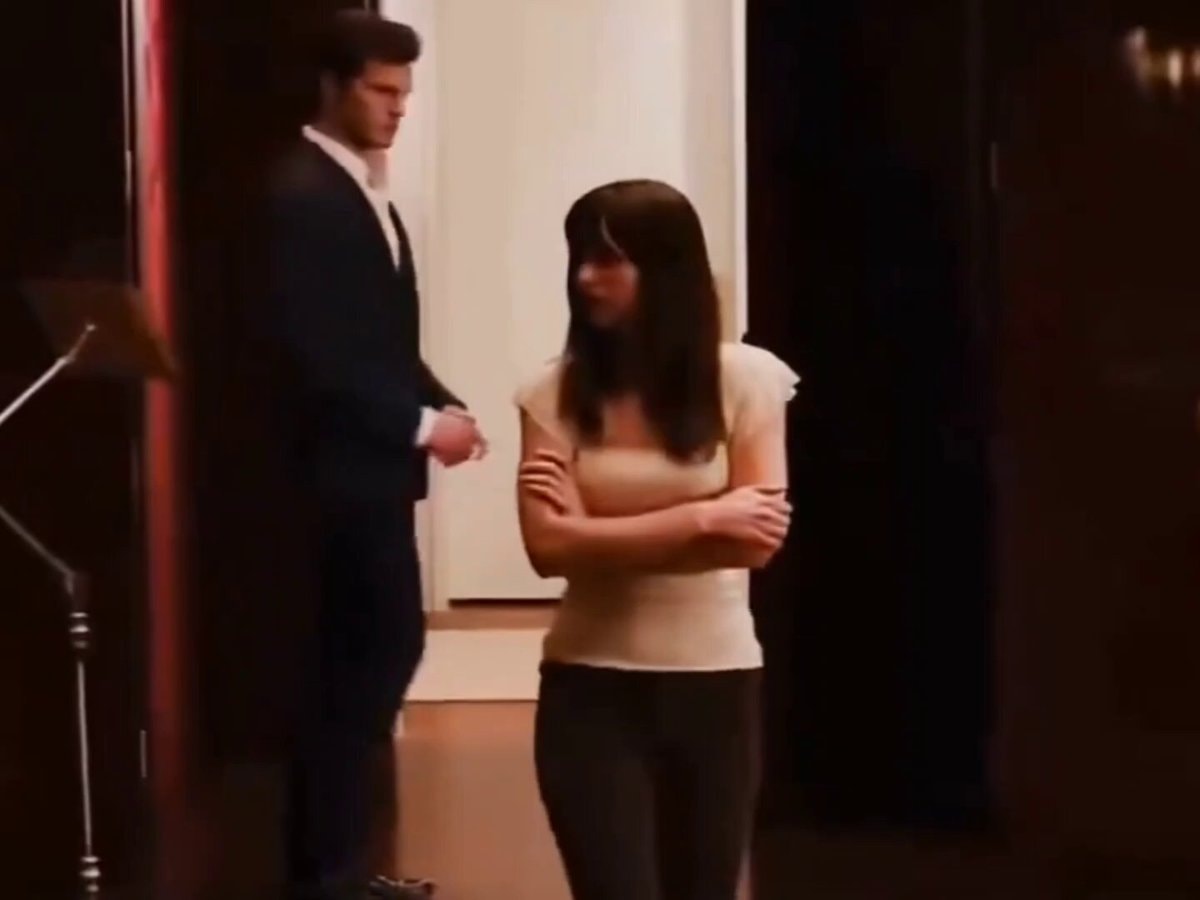 Dakota Johnson Red Room Fifty Shades of Grey