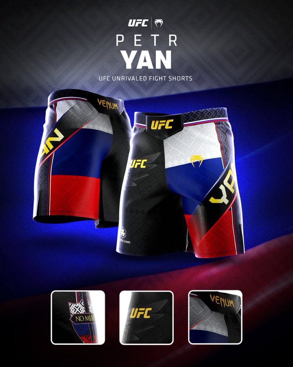Petr Yan custom fight shorts