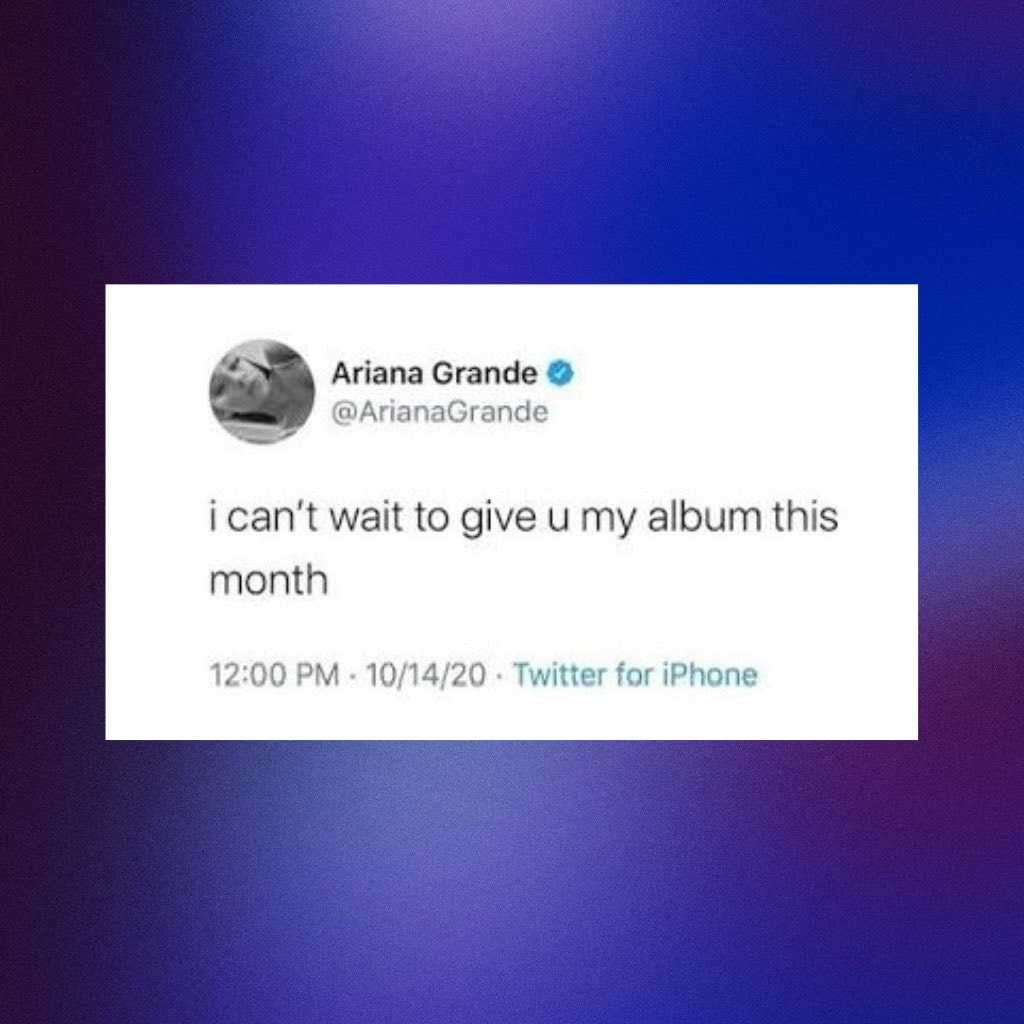 Ariana Grande Positions announcement (photo 2 of 2)