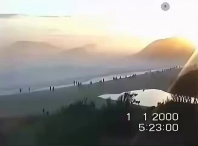 First sunrise of the 2000s