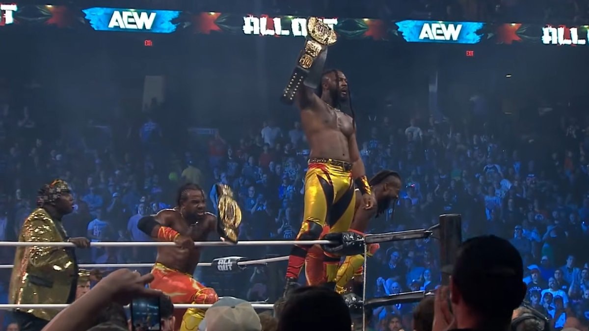 Swerve Strickland on AEW Trios Championship