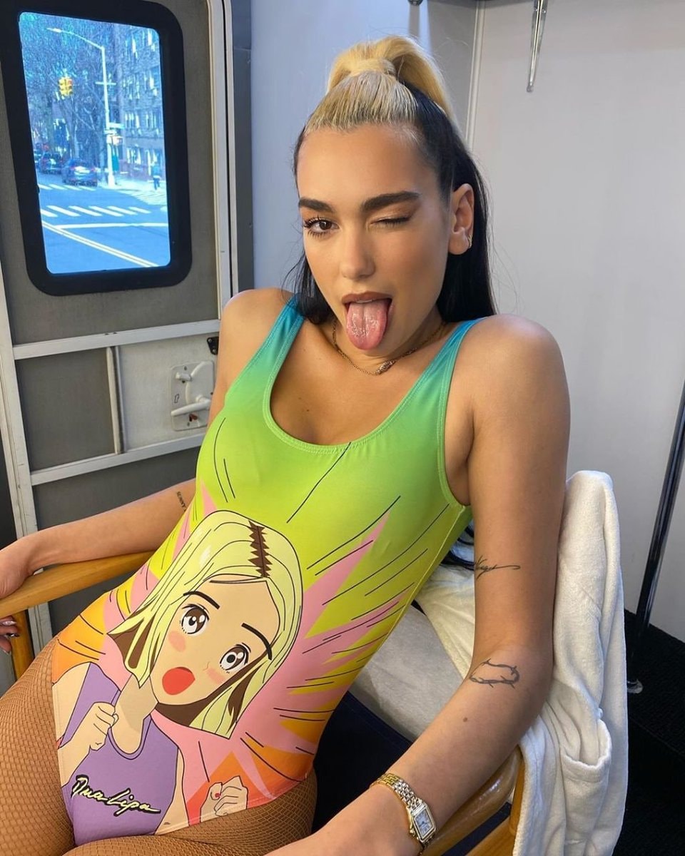 Dua Lipa Y2K anime style Dua Lipa Y2K anime style