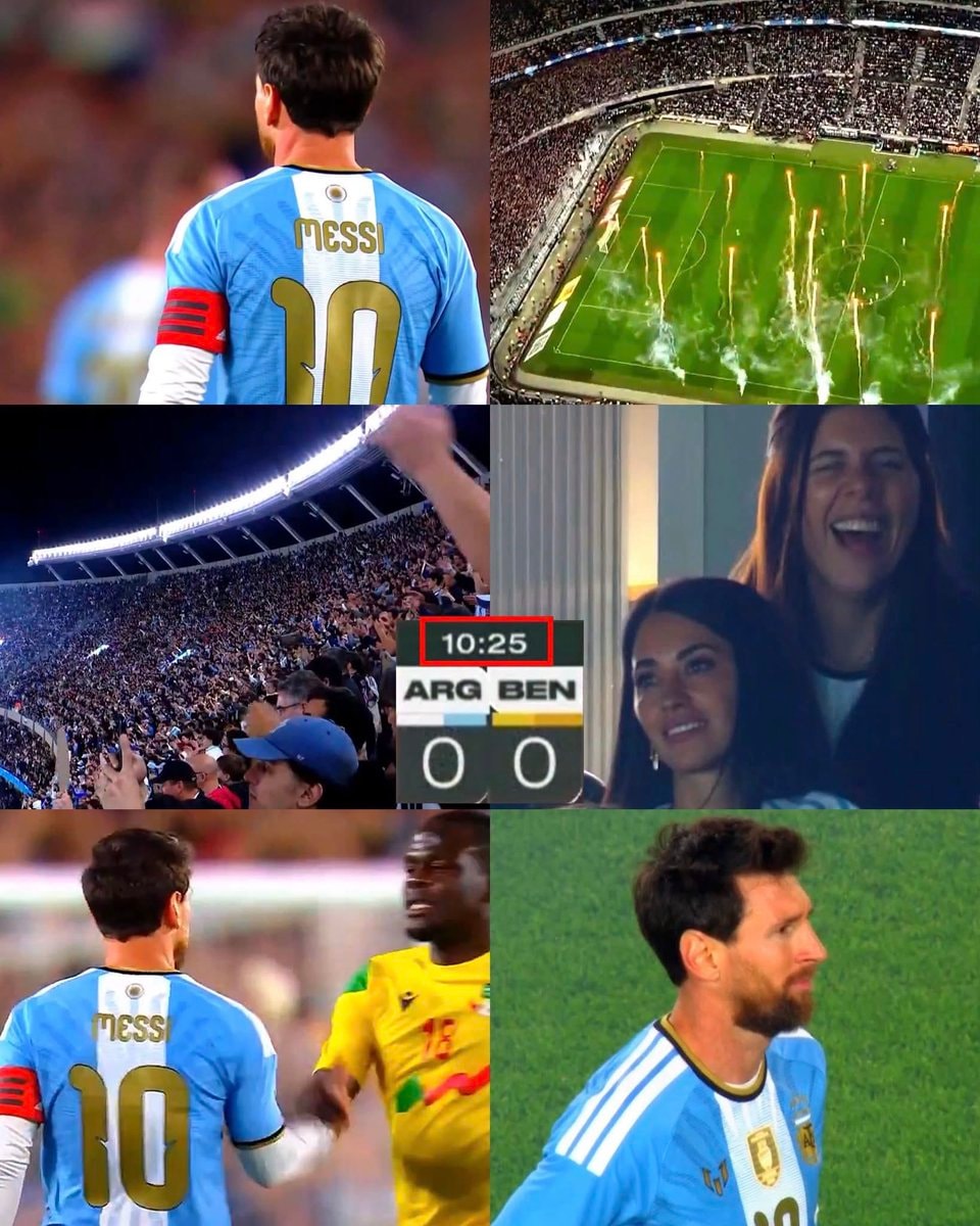 Lionel Messi tribute at Estadio Monumental