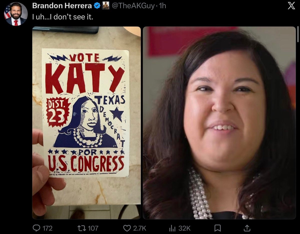 Brandon Herrera mocks Katy Stout