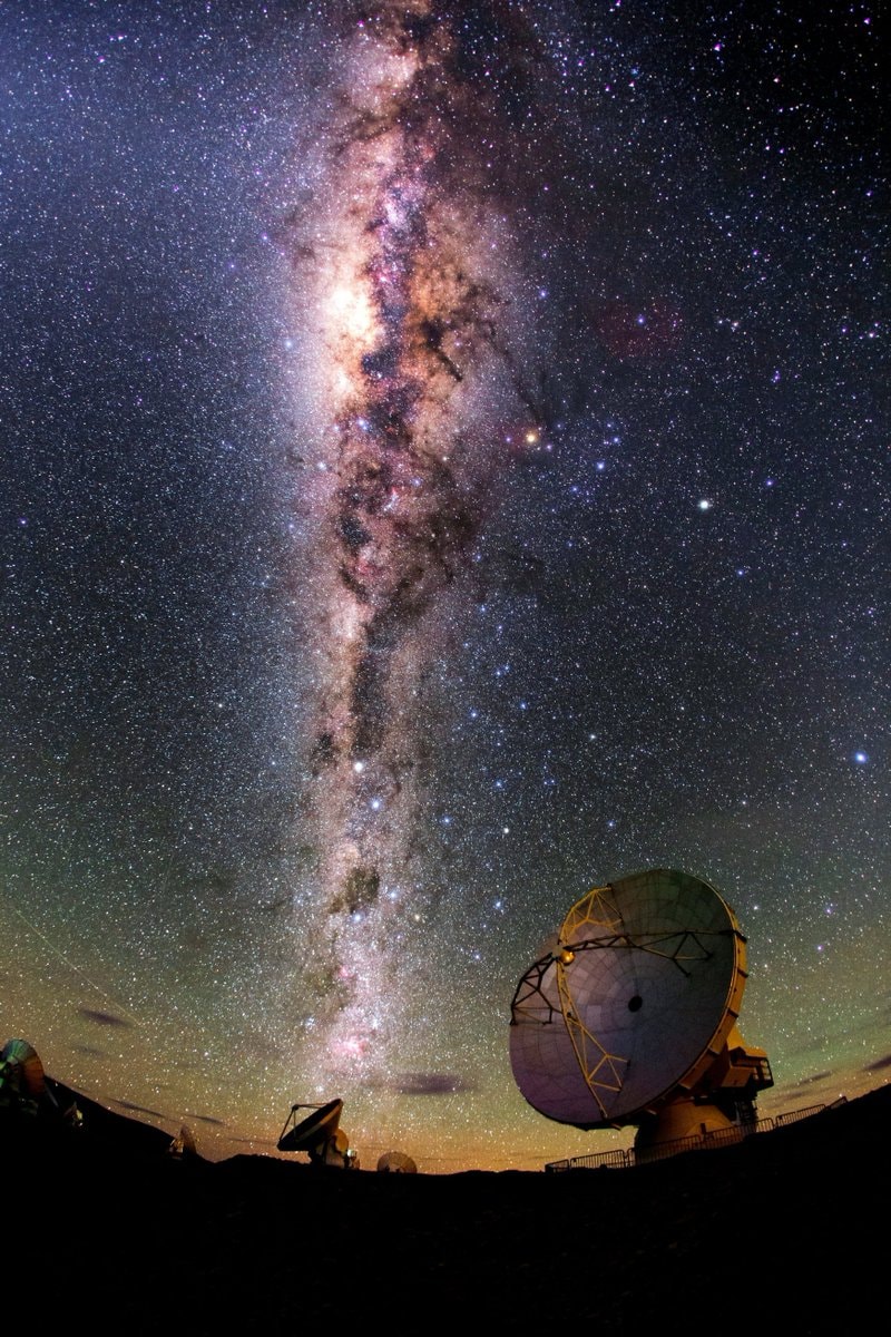 Milky Way galaxy view