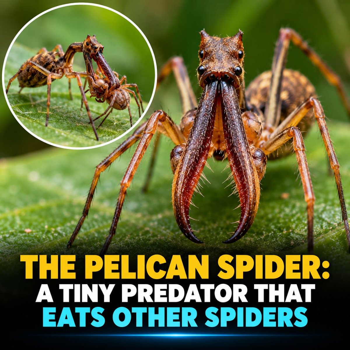 Pelican Spider tiny predator