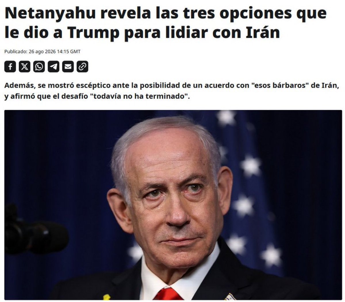 Netanyahu discusses Iran options with Trump Netanyahu discusses Iran options with Trump