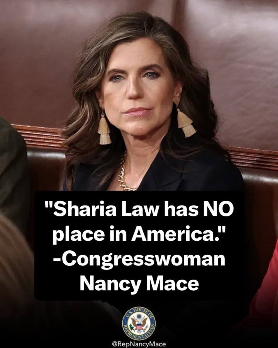 Nancy Mace Sharia law statement