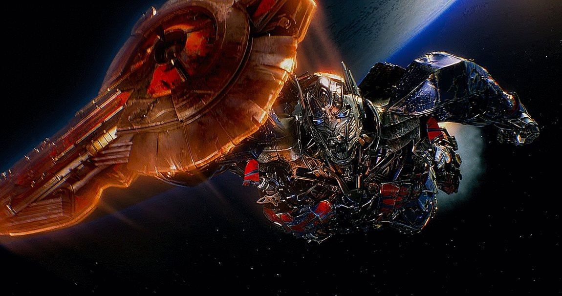 Optimus Prime space moment