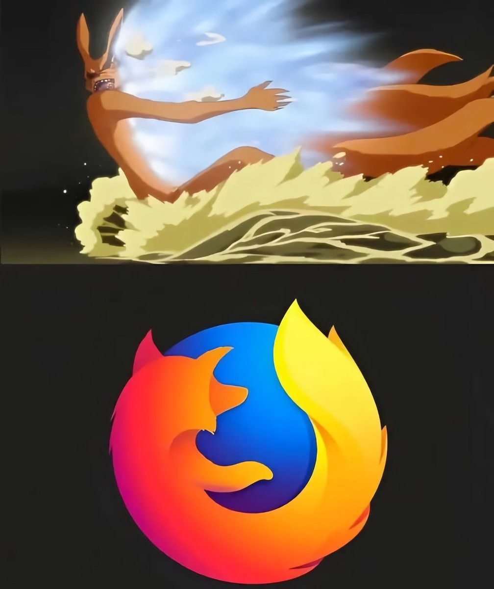Nine-tailed fox anime moment