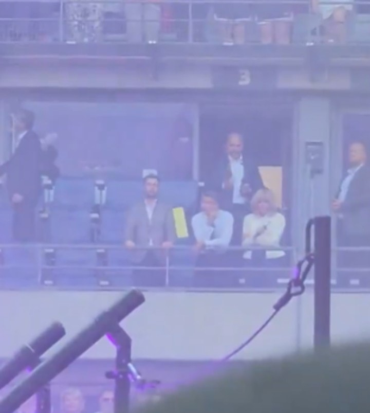 Macron and Brigitte Macron at BTS concert (photo 2 of 2)