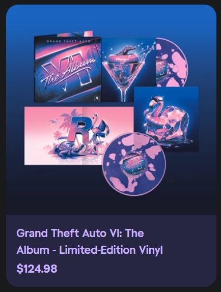 Grand Theft Auto Limited Edition LIQUID vinyl