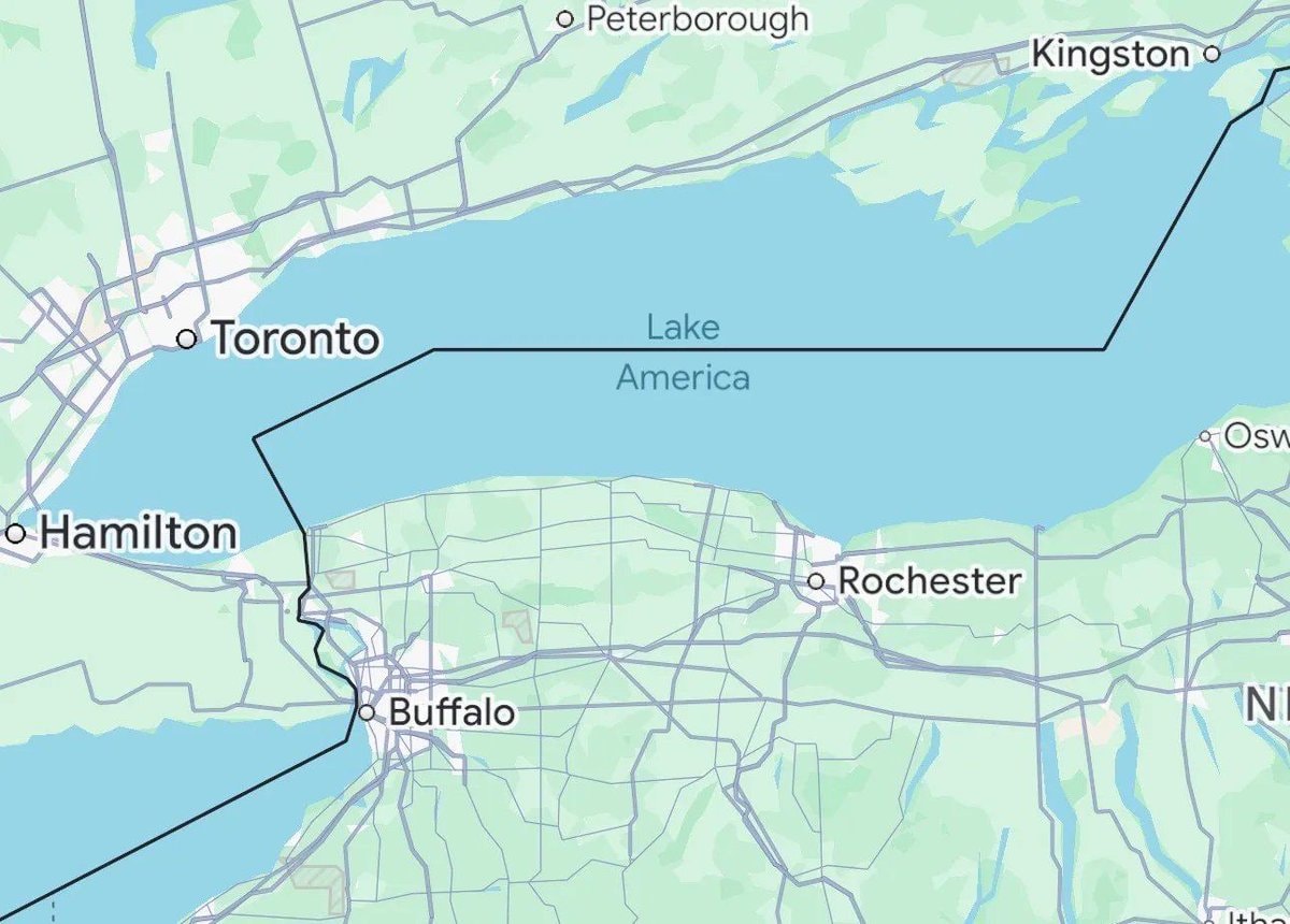Lake America map