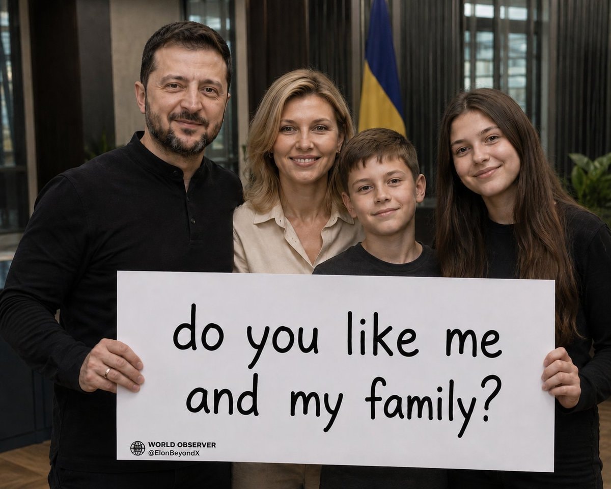 Zelenskyy family opinion poll