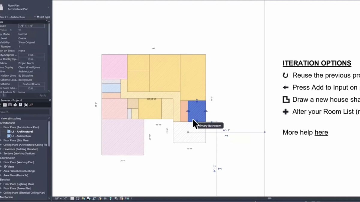 AI house designs in Revit