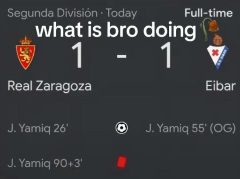 Player scores for both teams Player scores for both teams
